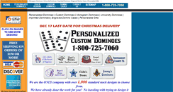 Desktop Screenshot of personalizedcustomdominoes.com